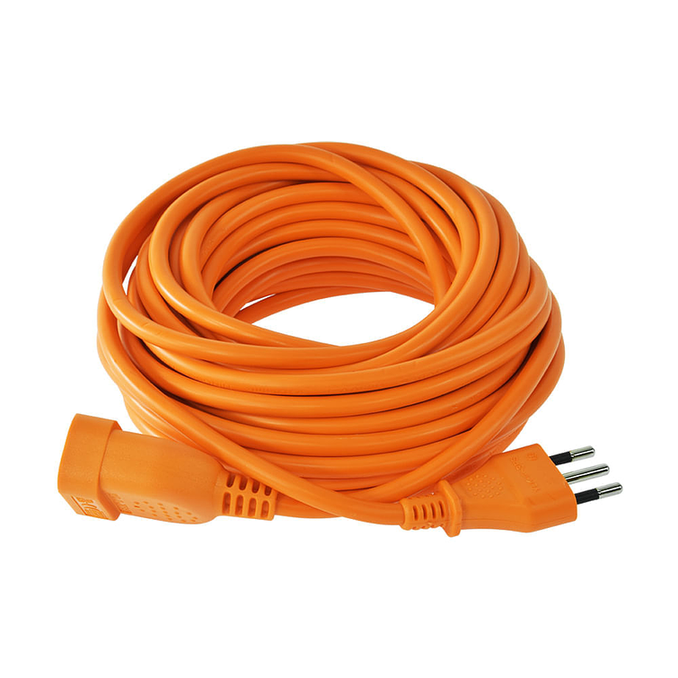 Alargador Simple Naranjo 10Mts., 2P+T, 10A 1