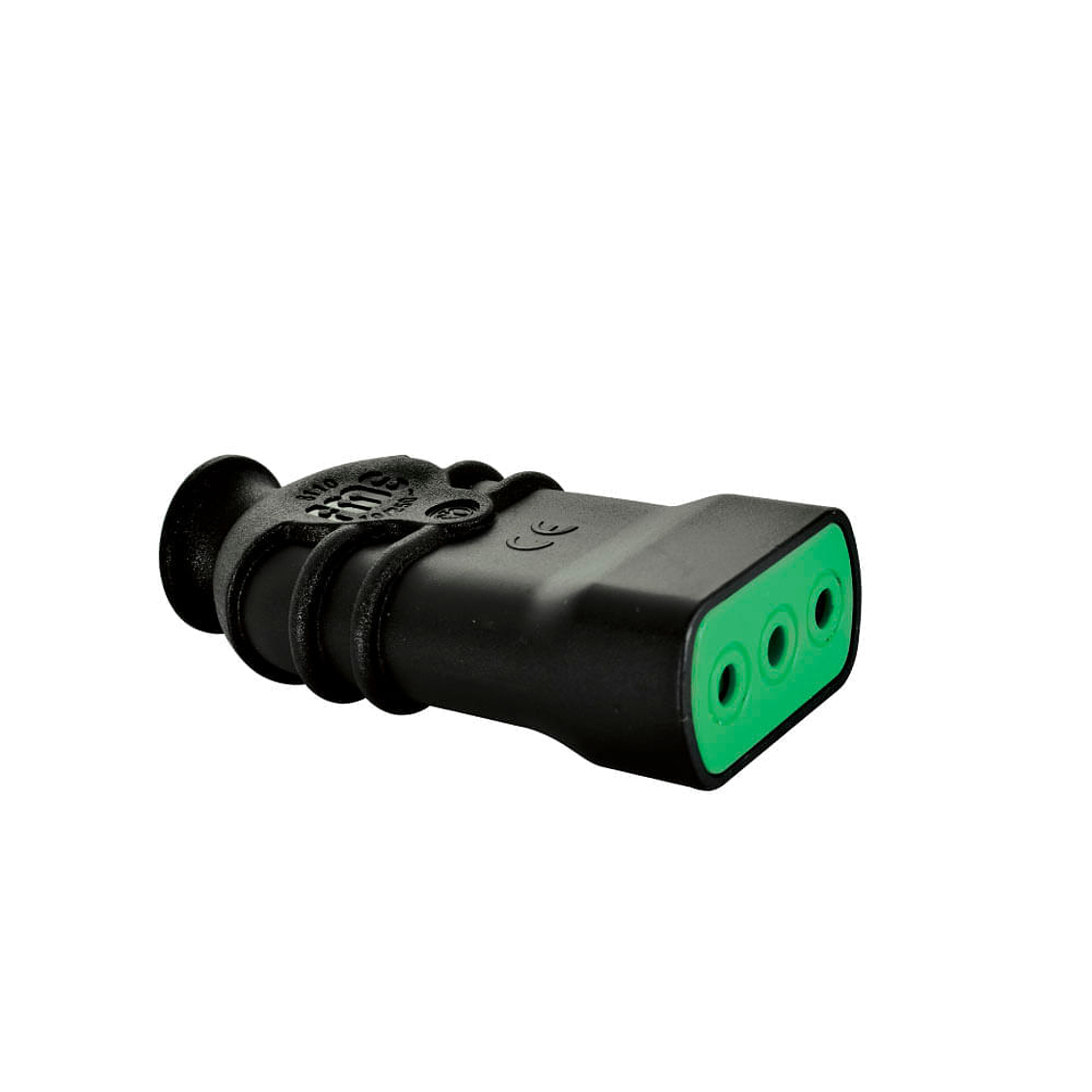 Enchufe Hembra 2P+T 10A 250Vac Negro 1