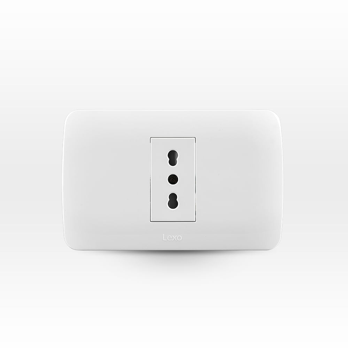 Placa Enchufe Simple 10/16A 250V Blanco Armado 1