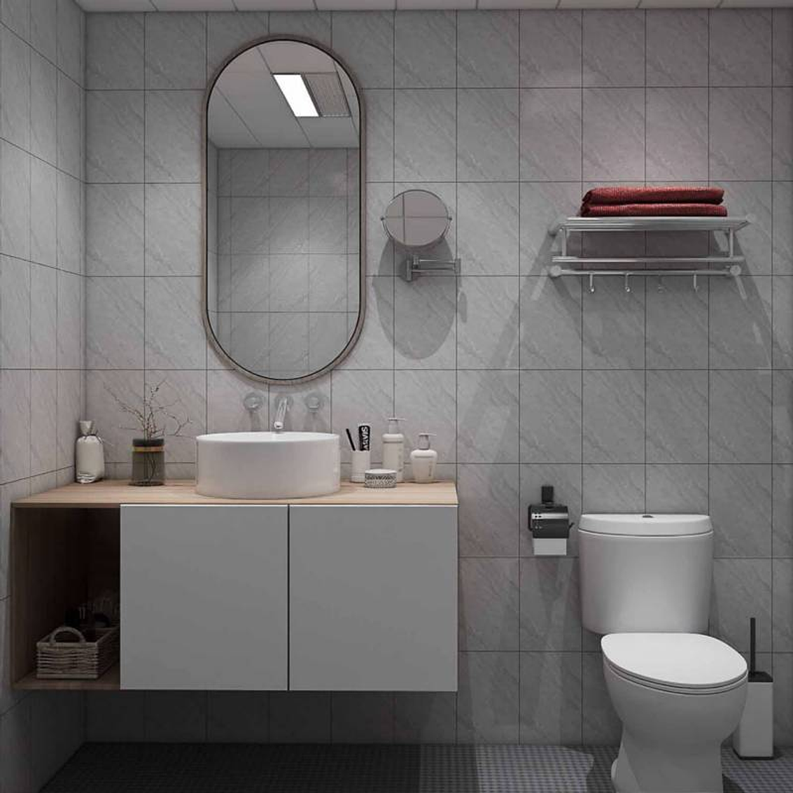 Ceramica Rohoi 20X30 Blanca/Marmoleada Gris Muro [1,5M2 X Caja] 4