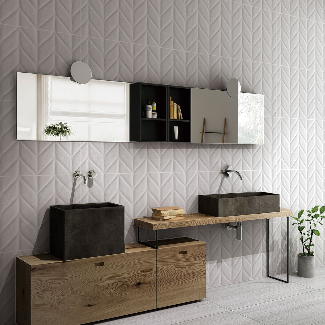 Ceramica Klipen 30X60 Ice Deco Chevron Brillante [1,44 Mt2 X Caja] 6