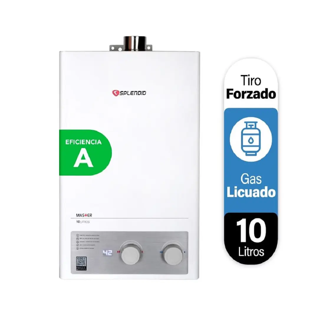 Calefont Splendid 10 Lt. Tiro Forzado Master Sin /Kit 2