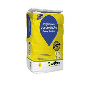Adhesivo Weber Porcelanato D.A Polvo 25 Kg.
