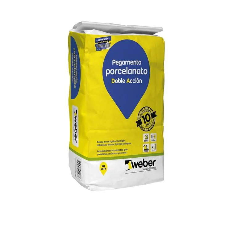 Adhesivo Weber Porcelanato D.A Polvo 25 Kg. 1
