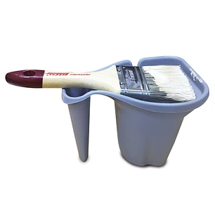 Jarra Plástica Porta Brocha Y Pintura Lizcal