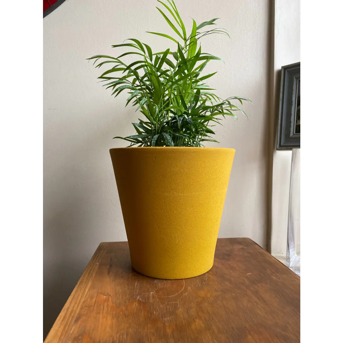 Macetero Bio Arena Alto Mostaza 2