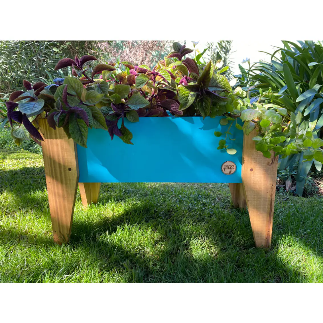 Macetero Para Huerto 60X30X32 Turquesa 3