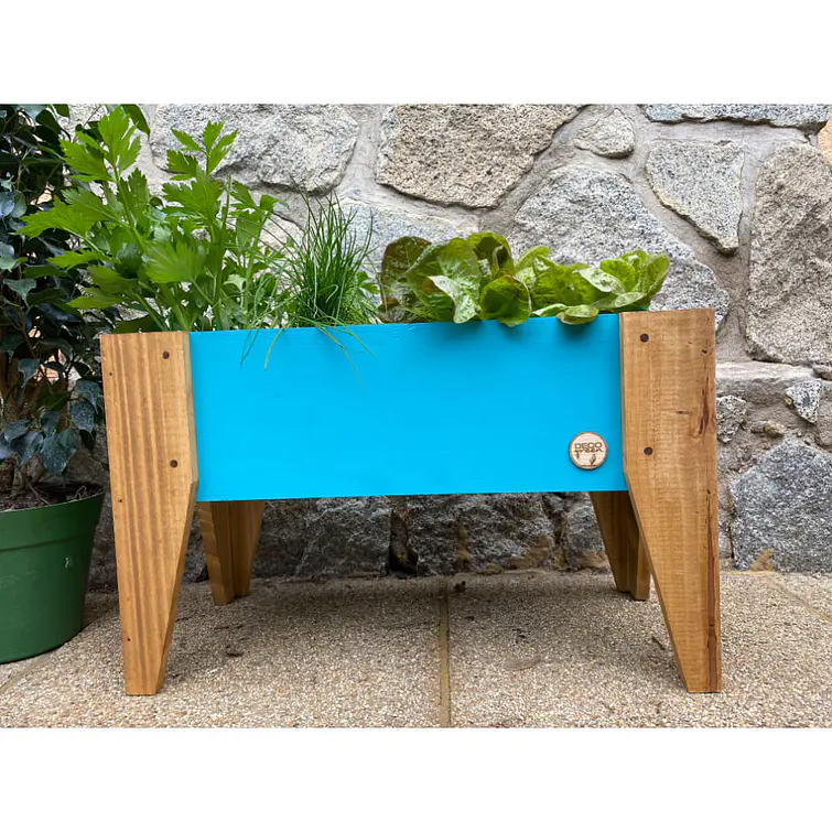 Macetero Para Huerto 60X30X32 Turquesa 5