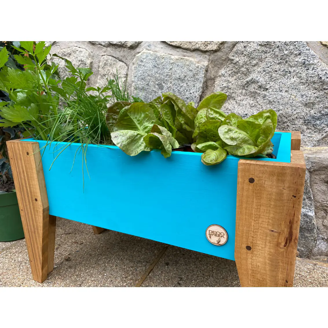 Macetero Para Huerto 60X30X32 Turquesa 6