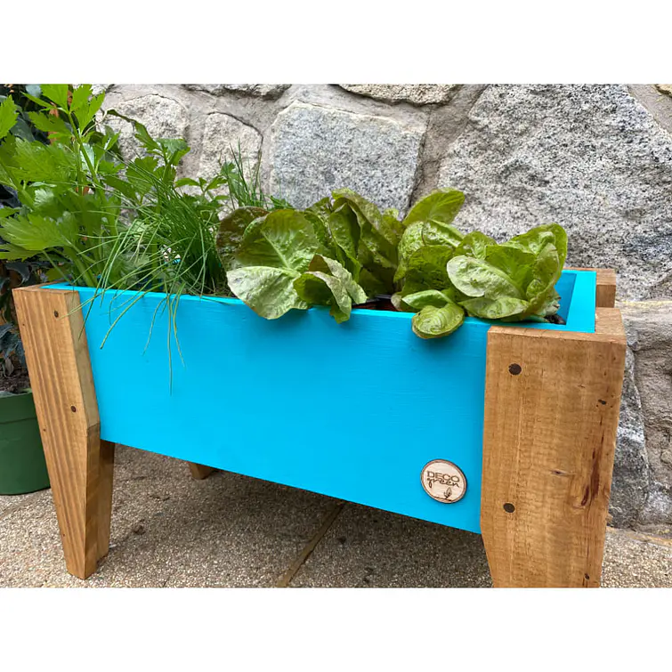 Macetero Para Huerto 60X30X32 Turquesa 6
