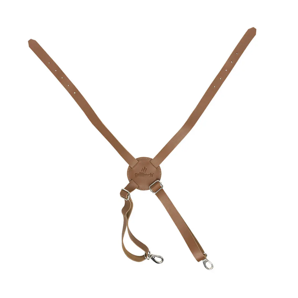 Pechera Cuero Asador Master Black Grilltech 4