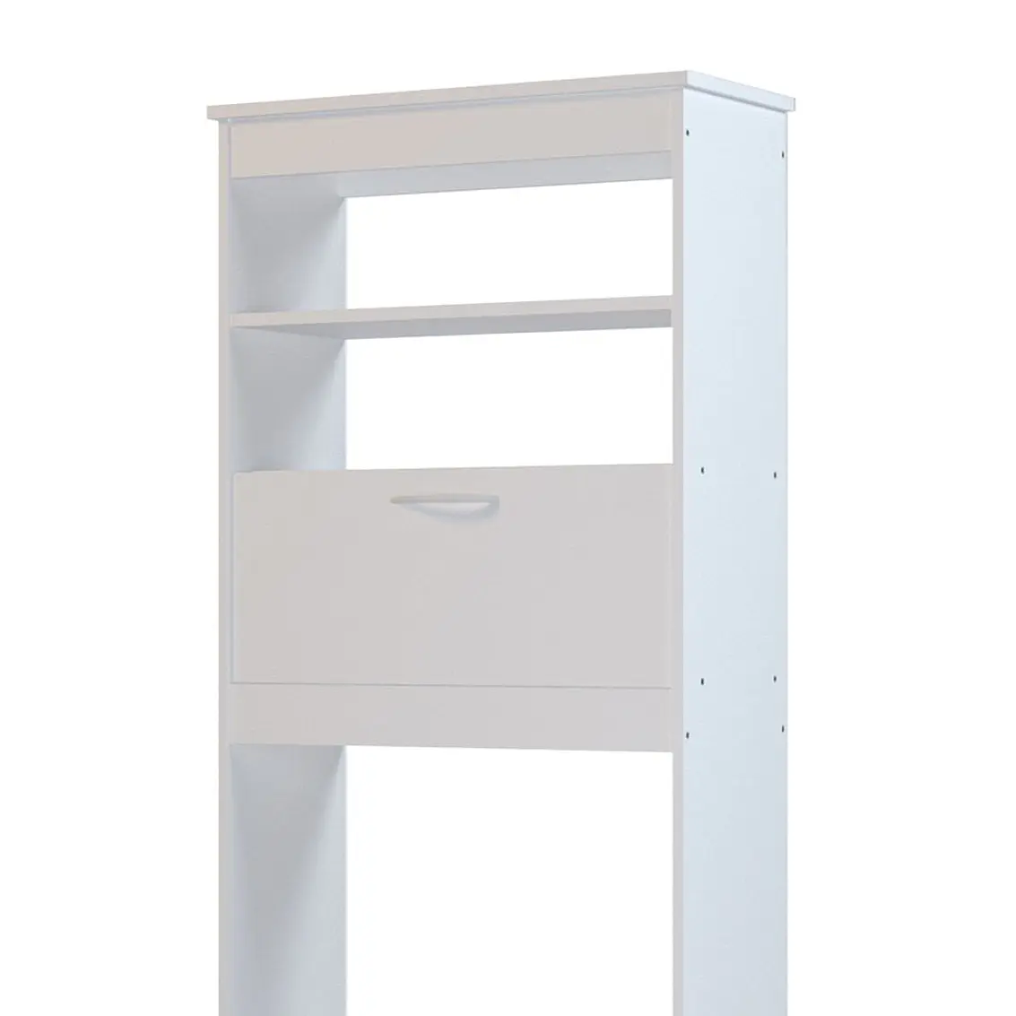 Mueble Baño Blanco Wc Ahorrador Espacio 63X28X160Cm 3