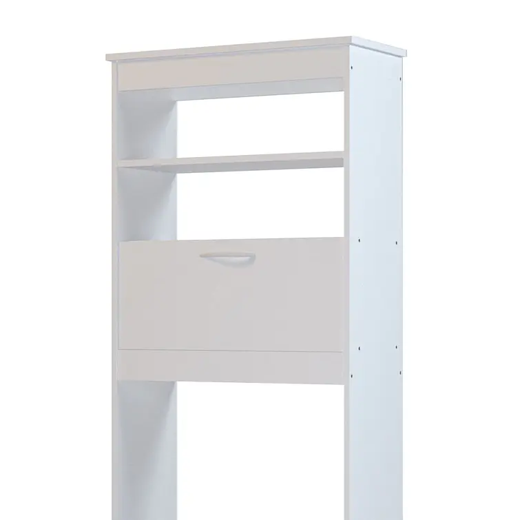 Mueble Baño Blanco Wc Ahorrador Espacio 63X28X160Cm 3