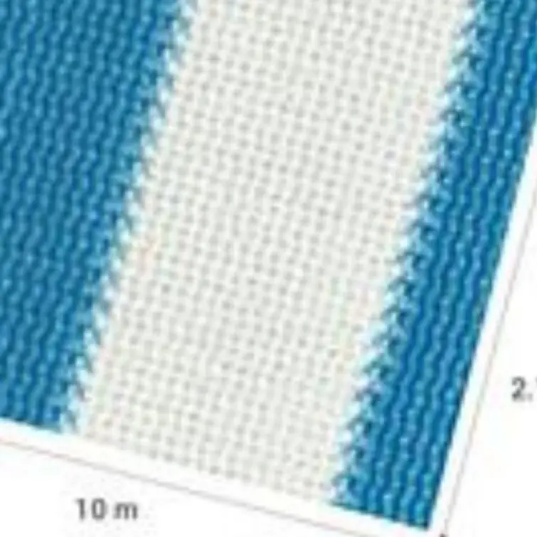 Malla Rachel Franj. 80% Azul/Blanco  2.10 X 10Mts 2