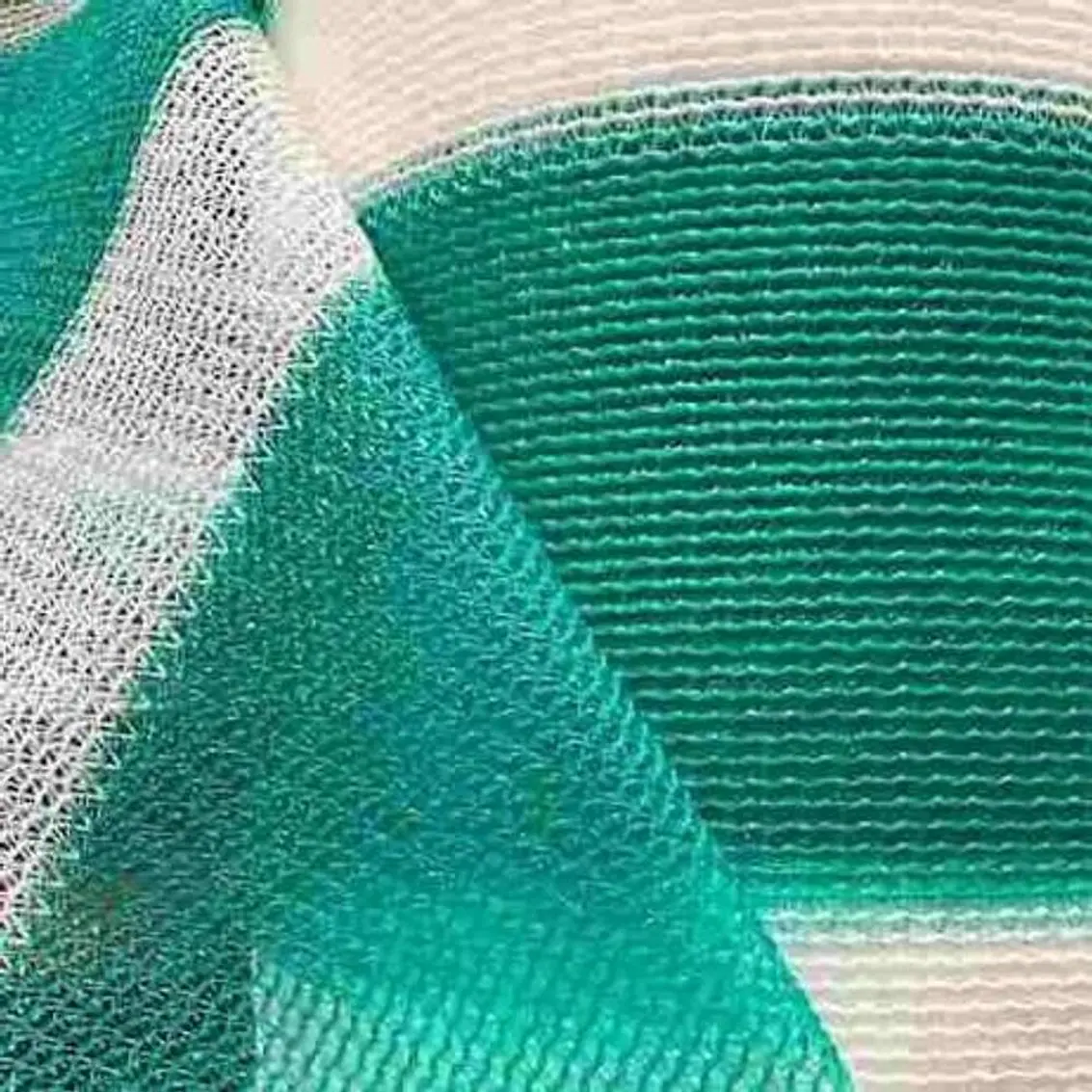 Malla Rachel Franj. 80% Verde/Blanco  2.10 X 10Mts 3