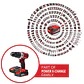 Taladro Inalambrico Einhell Te-Cd 18/2 Li+ Accesorios + 2 Bateria 2.0 Ah - Miniatura 3