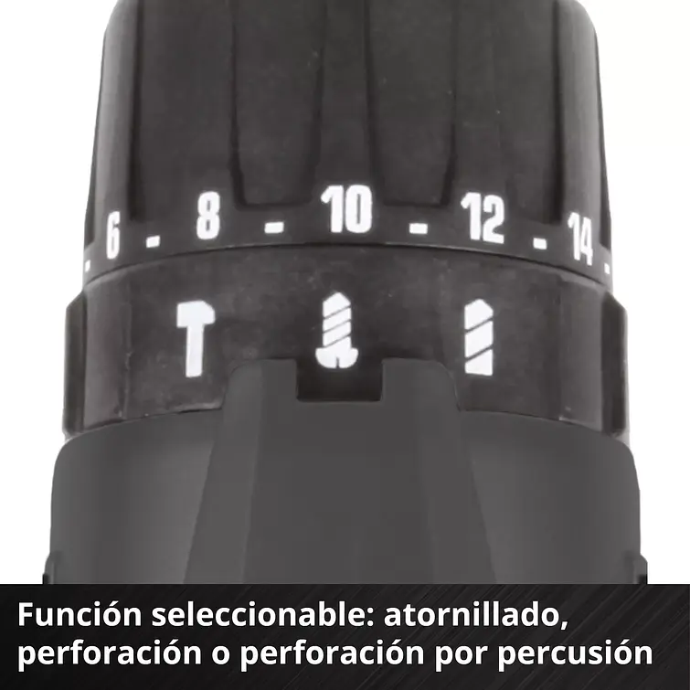 Taladro Inalambrico Einhell Te-Cd 18/2 Li+ Accesorios + 2 Bateria 2.0 Ah 6