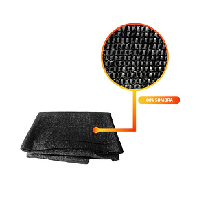 Malla Rachel Negra 80% 4,20 X100 Mtr.