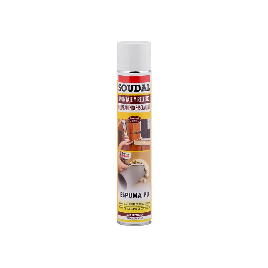Espuma Poliuretano 1K 750Ml Montaje Y Relleno 1