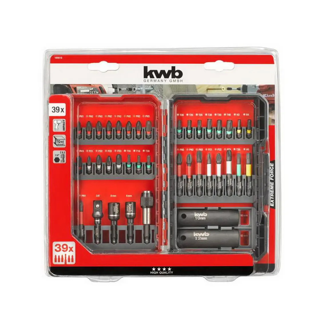 Set Puntas Einhell Impact Extreme Force 39Pz Kwb 1