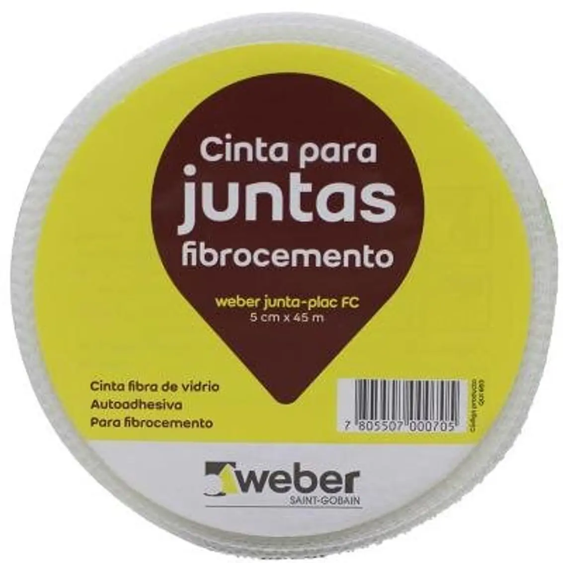 Cinta Fibra De Vidrio Juntaplac 5Cm X 45Mts 1