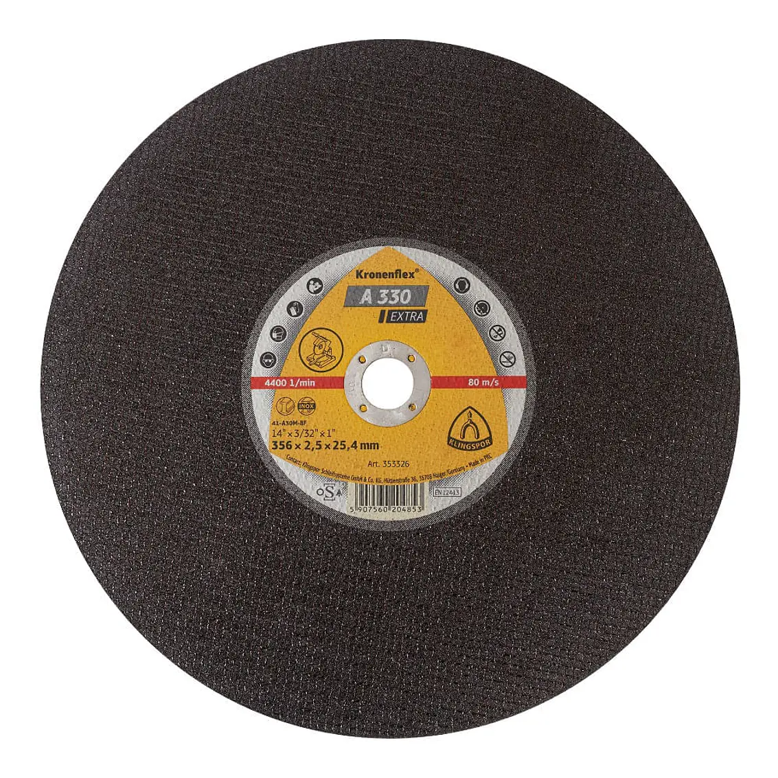 Disco Corte A330X Para Tronzadoras 14 356X25X25,4 (353326) Klingspor 1