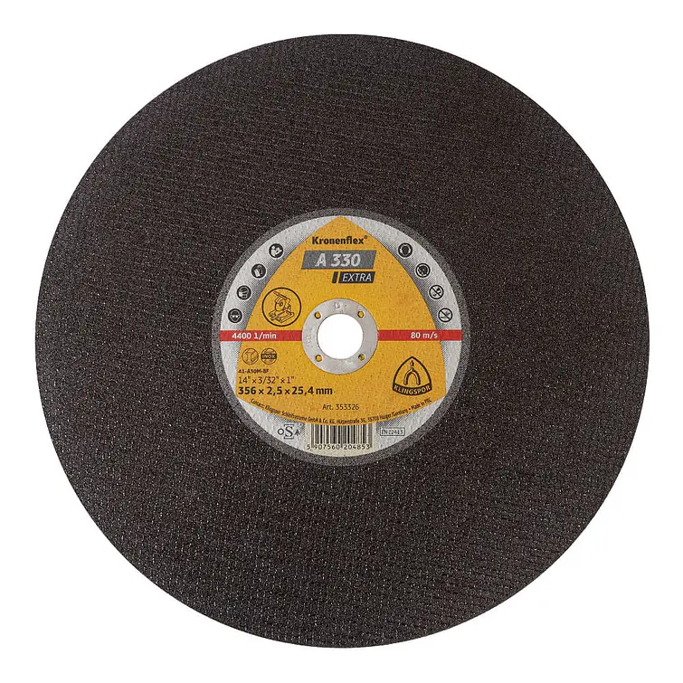 Disco Corte A330X Para Tronzadoras 14 356X25X25,4 (353326) Klingspor 1
