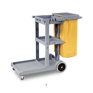 Carro Porta Utensilios Aseo C/Tapa Luster