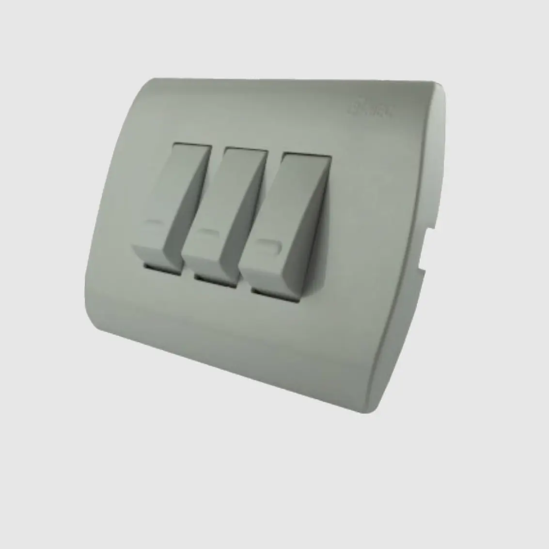 Placa Interruptor Triple 9/32 250V 16A -Blanco 1