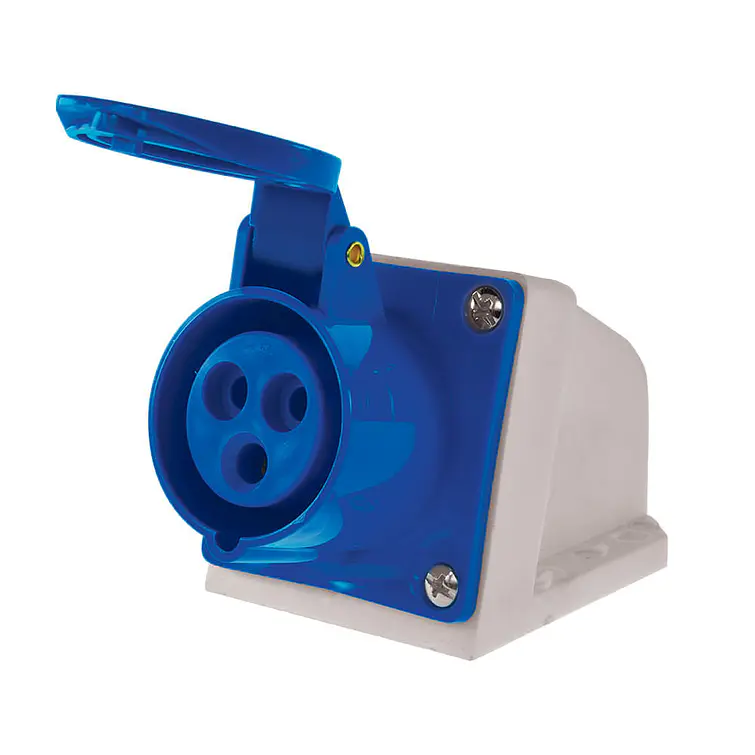 Enchufe Industrial Hembra Sobr. 16A 2P+T 220V Ip44 1