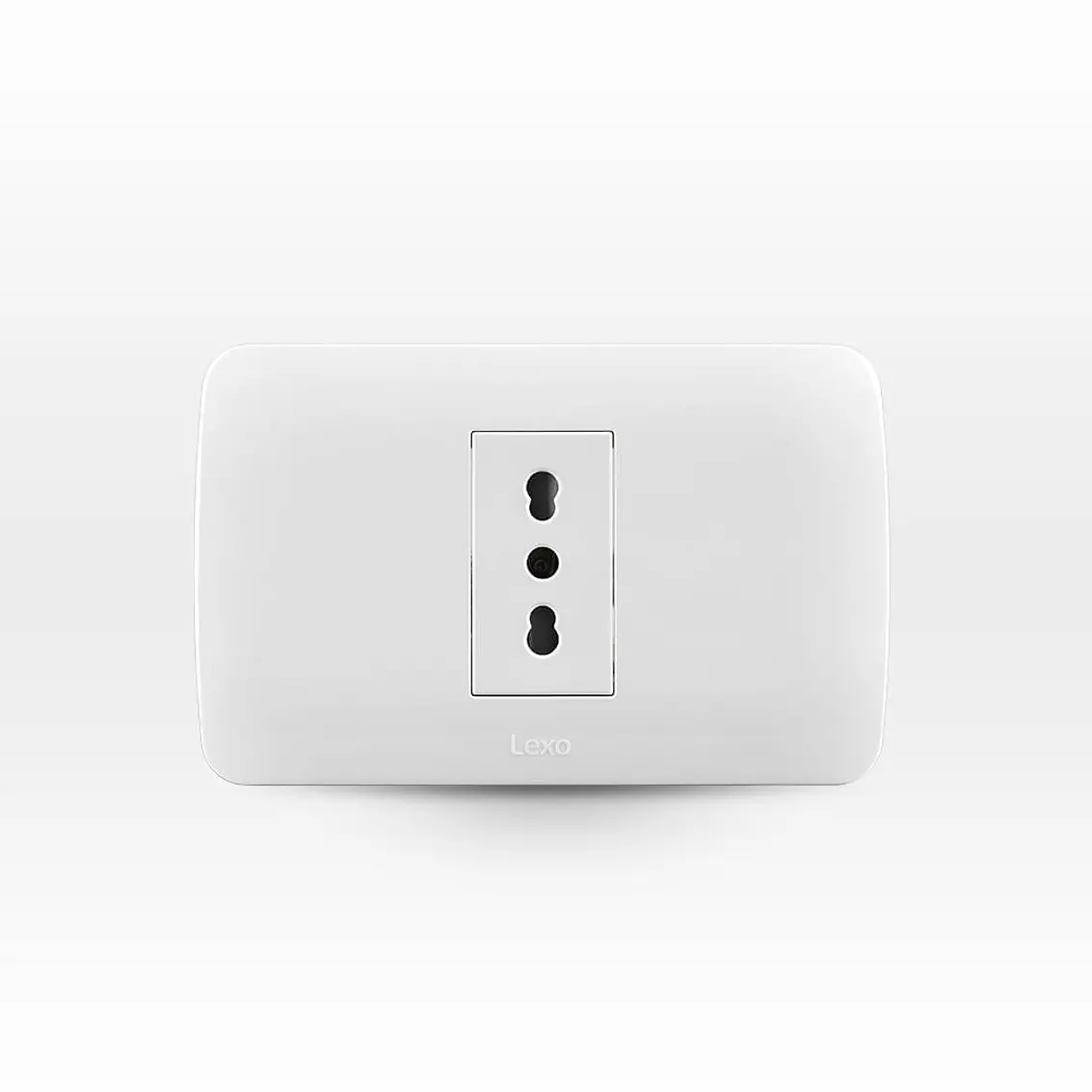 Placa Enchufe Simple 10/16A 250V Blanco Armado 1