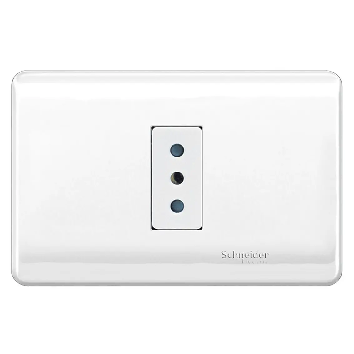 Placa Enchufe 1 Puesto Bco 10A 2P+T 1