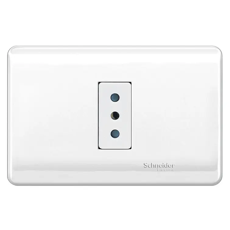 Placa Enchufe 1 Puesto Bco 10A 2P+T 1