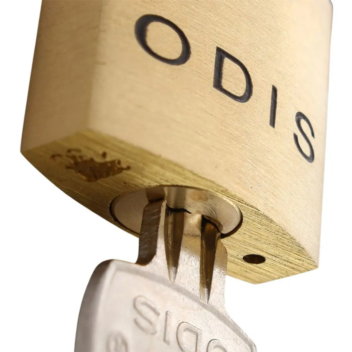 Candado Odis Bronce Liso 130 30Mm. Display 2