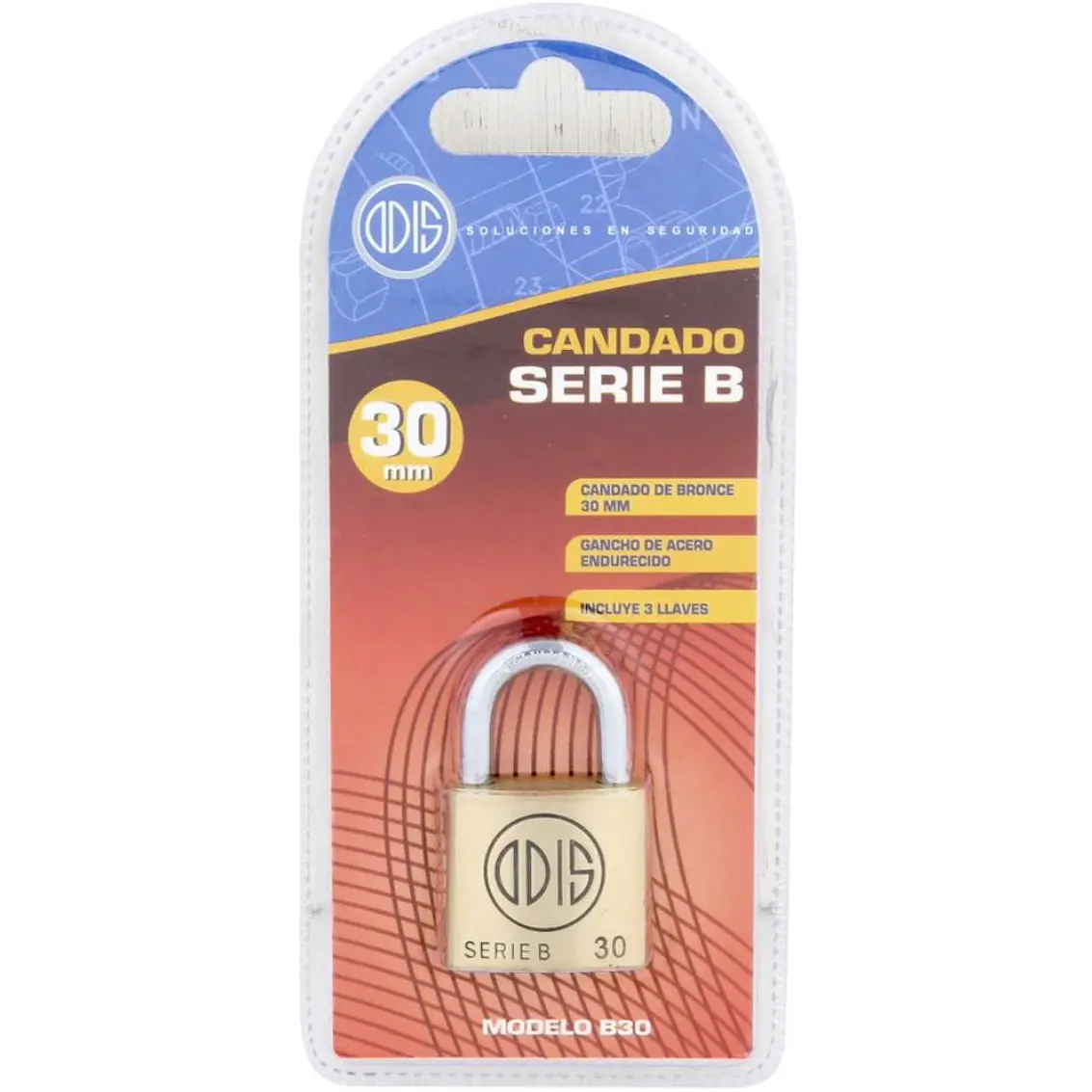 Candado Odis Serie B30 / Blister 2