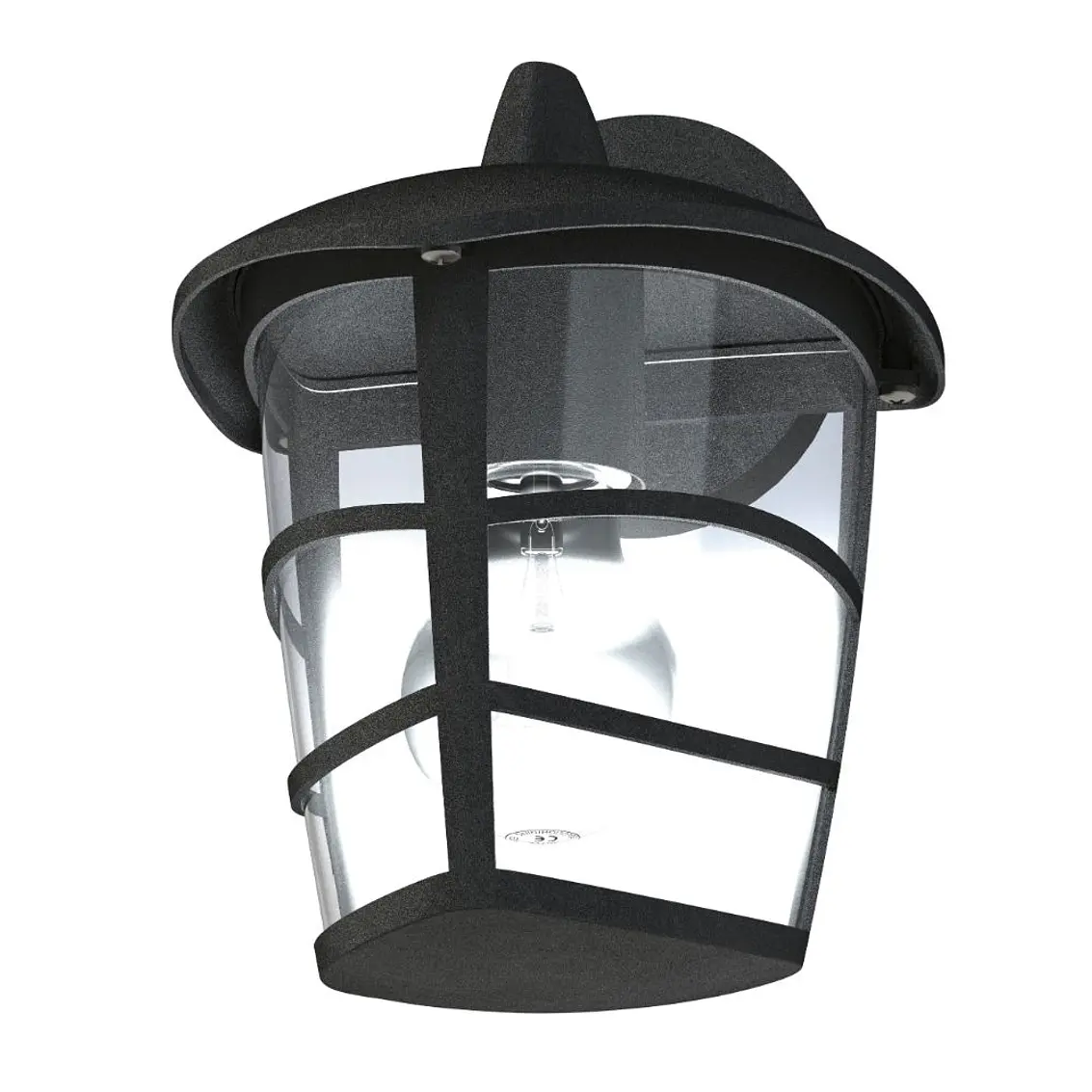 Aloria Aplique Ext Negro Alu Plastico 1X60W E27 1