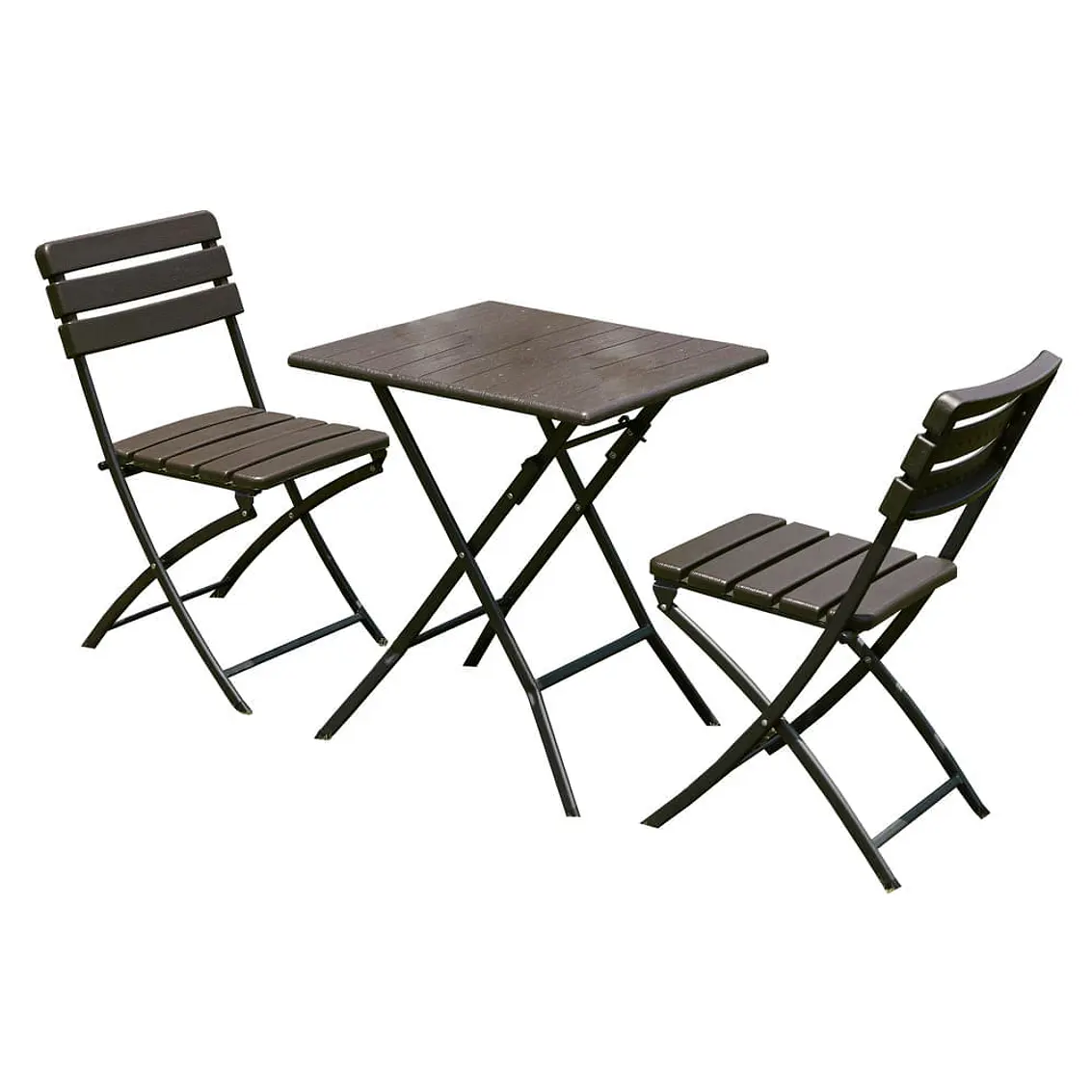 Set De 2 Sillas Y 1 Mesa Plegable Diseño De Madera Northwest 1