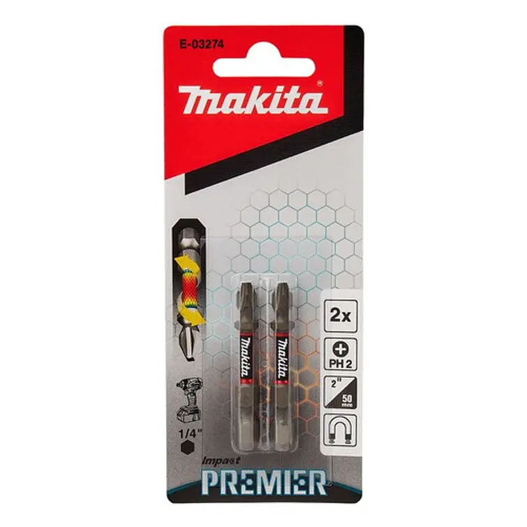 Punta De Torsion Impact Gold Ph2 50Mm [2Pcs] 3