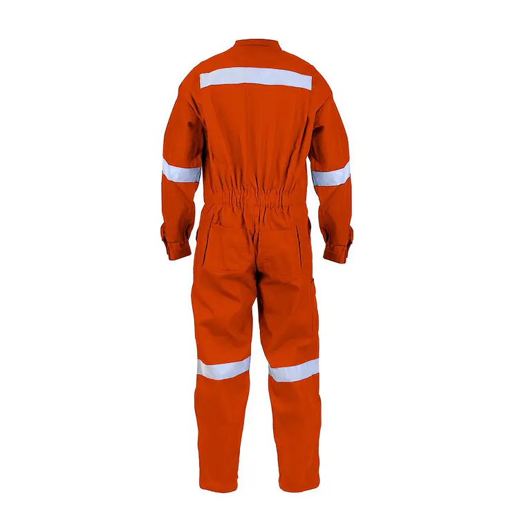 Overol Poplin Naranja C/Cinta Reflect. T- M 2