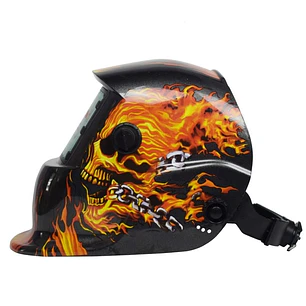 Mascara Soldar Fotosensible Diseño Llamas