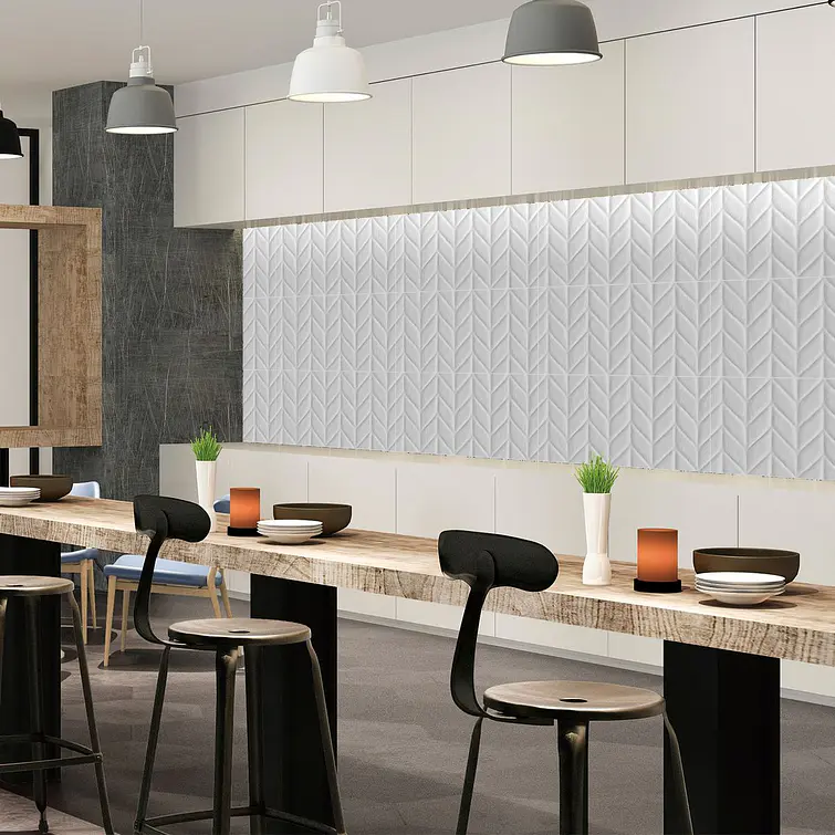 Ceramica Klipen 30X60 Ice Deco Chevron Brillante [1,44 Mt2 X Caja] 2