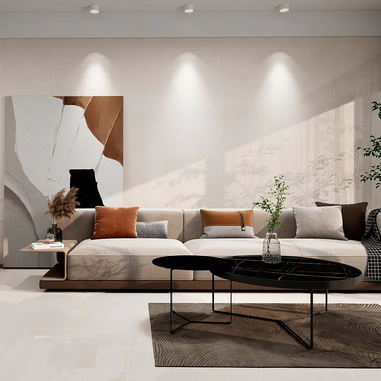 Gres Porcelanato Klipen 60X60 Allegro Ivory Blanco Pulido [1,44 Mt2 X Cj] 2