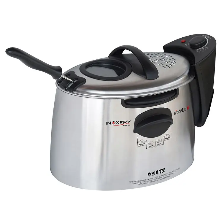 Freidora Electrica Sindelen Fe-4000- Inox 2000 W. 1