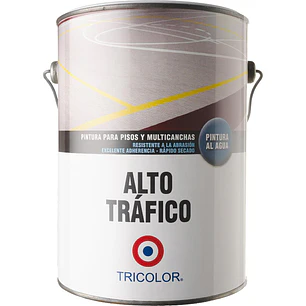 Pintura Tric. Alto Trafico Al Agua Roja Gl.