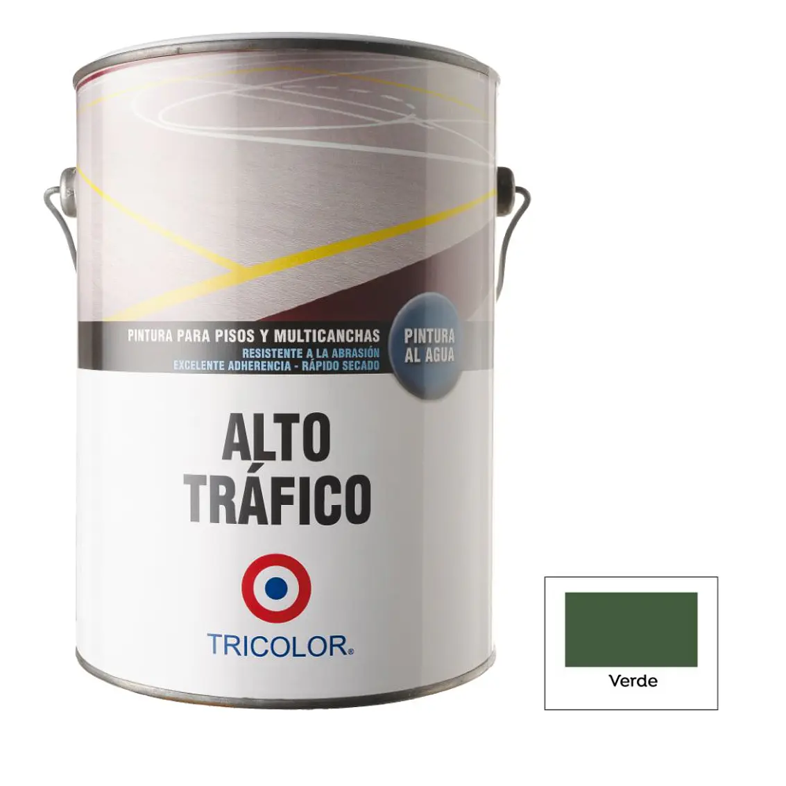 Pintura Tric. Alto Trafico Al Agua Verde Gl. 1
