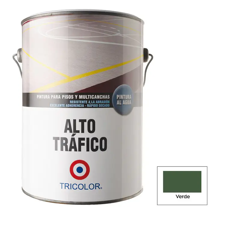 Pintura Tric. Alto Trafico Al Agua Verde Gl. 1