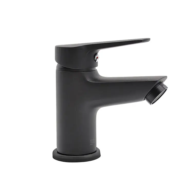 Monomando Lavatorio Arezzo Negro Mate 2