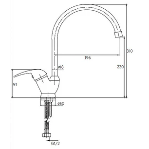 Monomando Lavaplato Vertical Verena