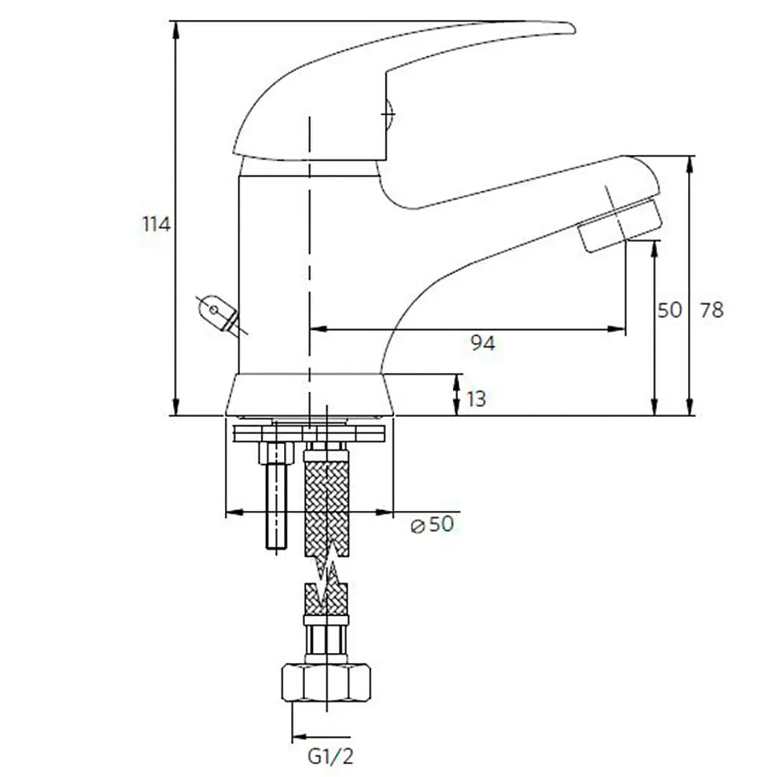 Monomando Lavatorio Verena 6