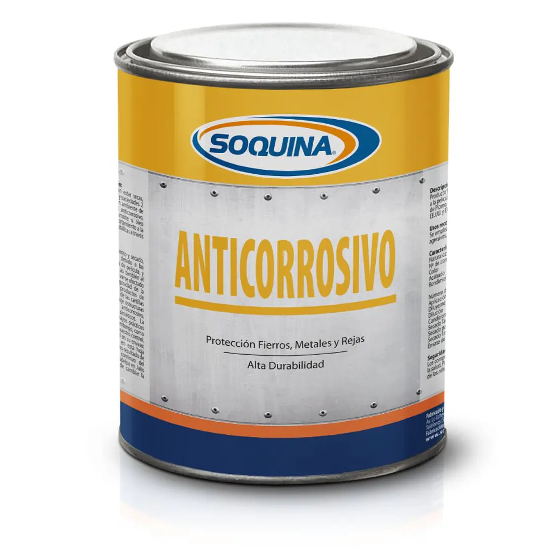 Anticorrosivo Soquina 1/4 Gl. Negro 1